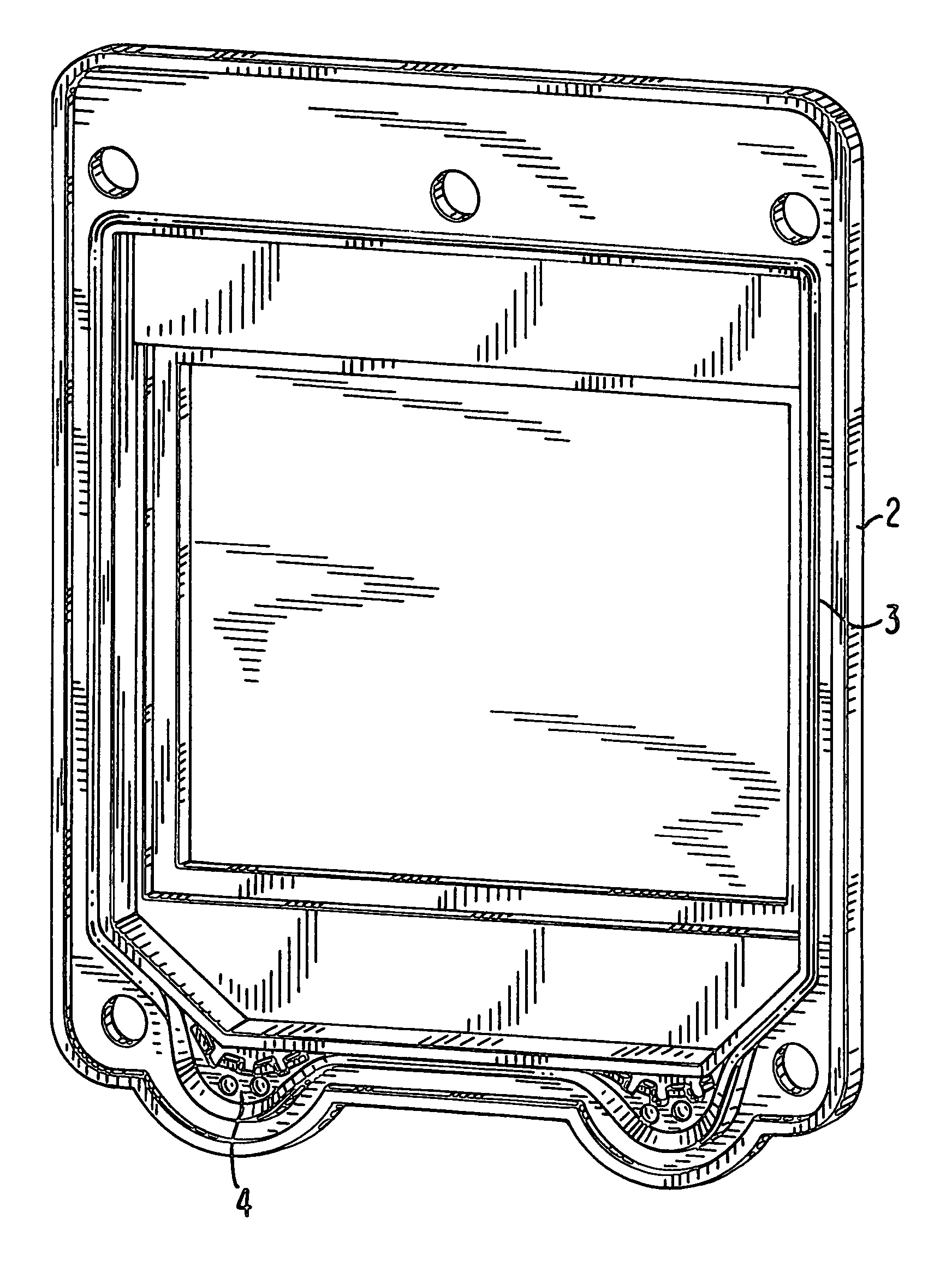 Housing for an electronic or mechtronic unit including seal with pressure relief device