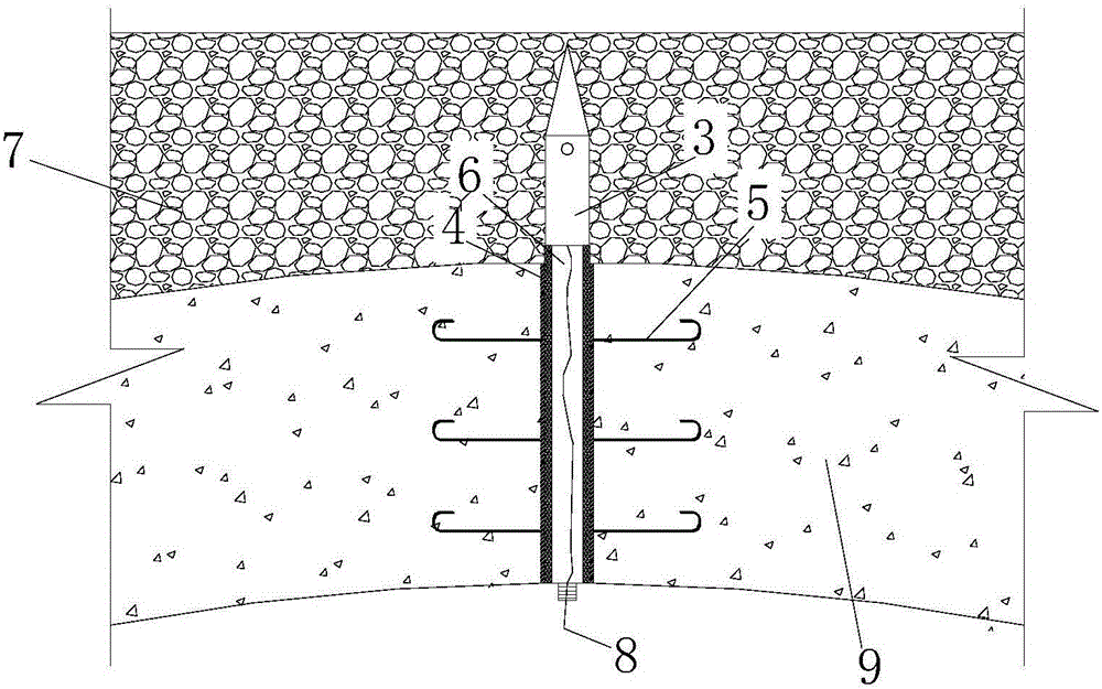 Liquefaction discriminating device and method of pipe piece surrounding saturated sand caused by shield construction