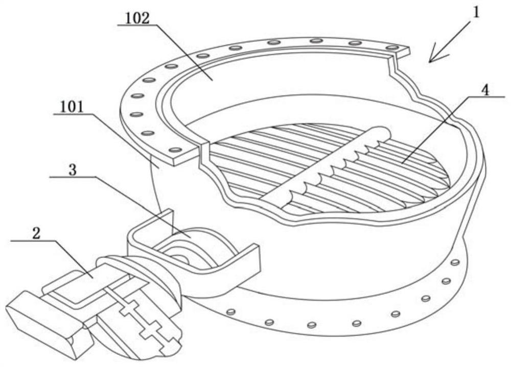 Pulverized coal flow regulating valve of boiler air and powder pipeline and control method of pulverized coal flow regulating valve