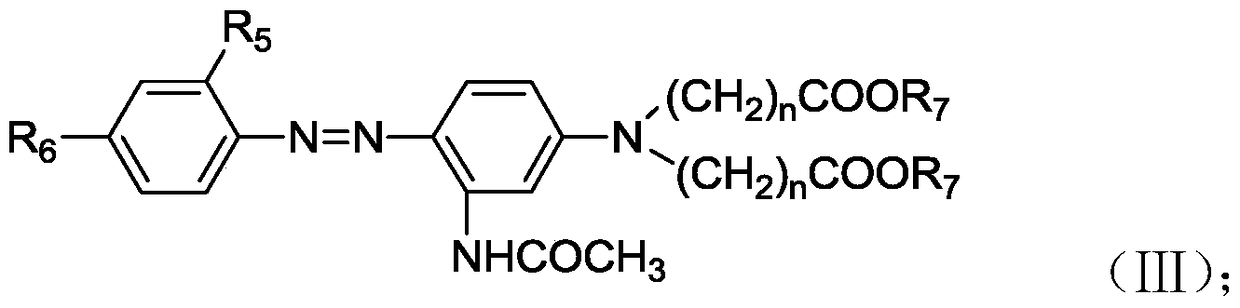 A high color yield dark blue to black disperse dye blend