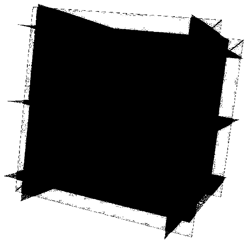 Construction waste discrete element three-dimensional model construction method