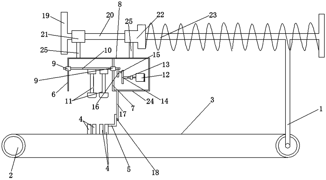 Semi-automatic pawpaw cutting device