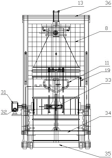 A barrel turning device and method for turning the barrel