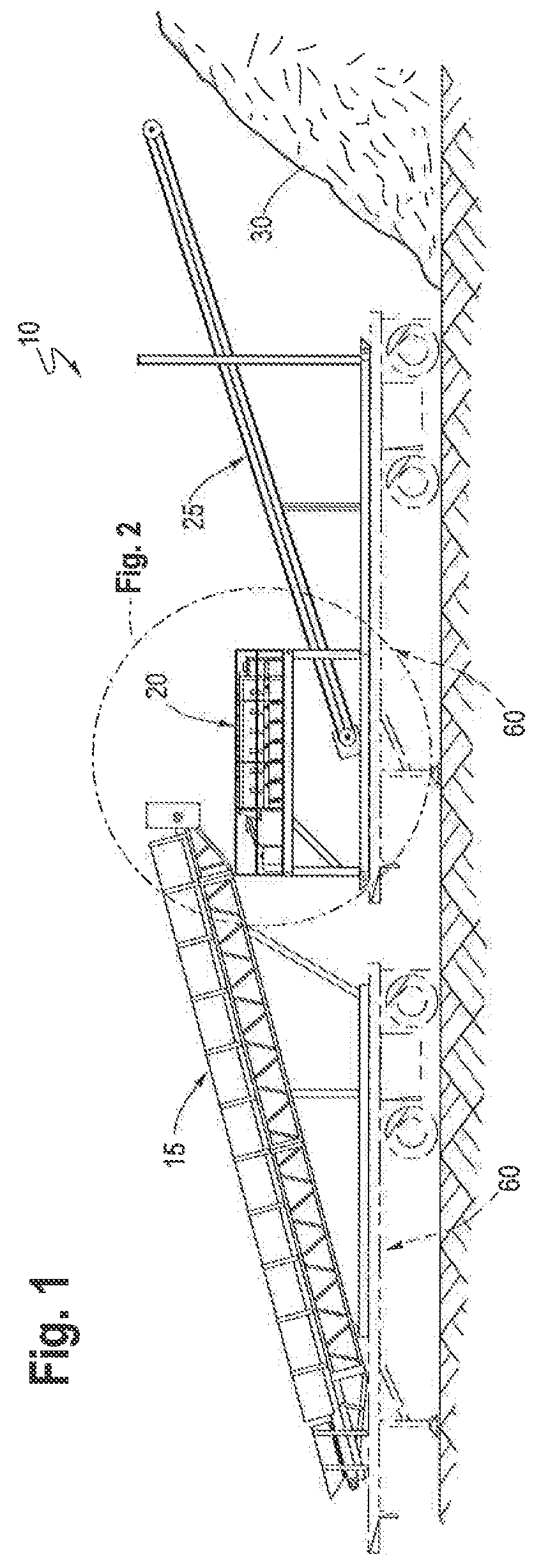 Portable system and method for processing waste to be placed in landfill