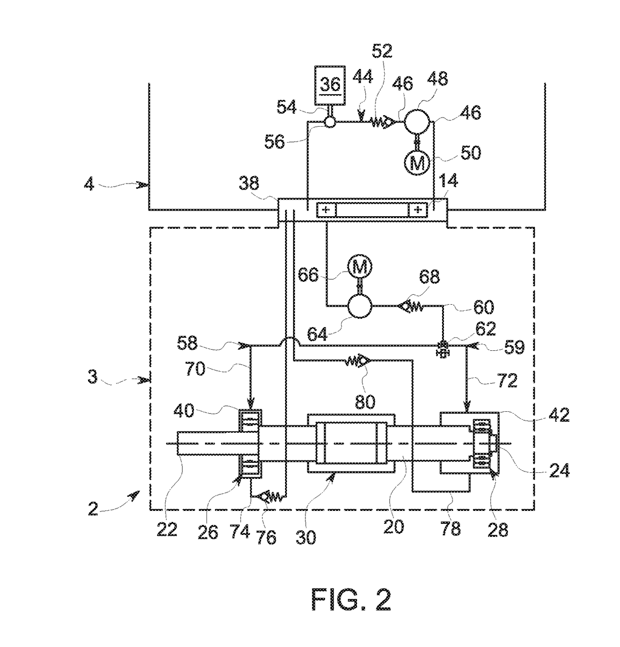 Propulsion unit for an aquatic vehicle having a mobile casing and a hydraulic fluid conditioning module