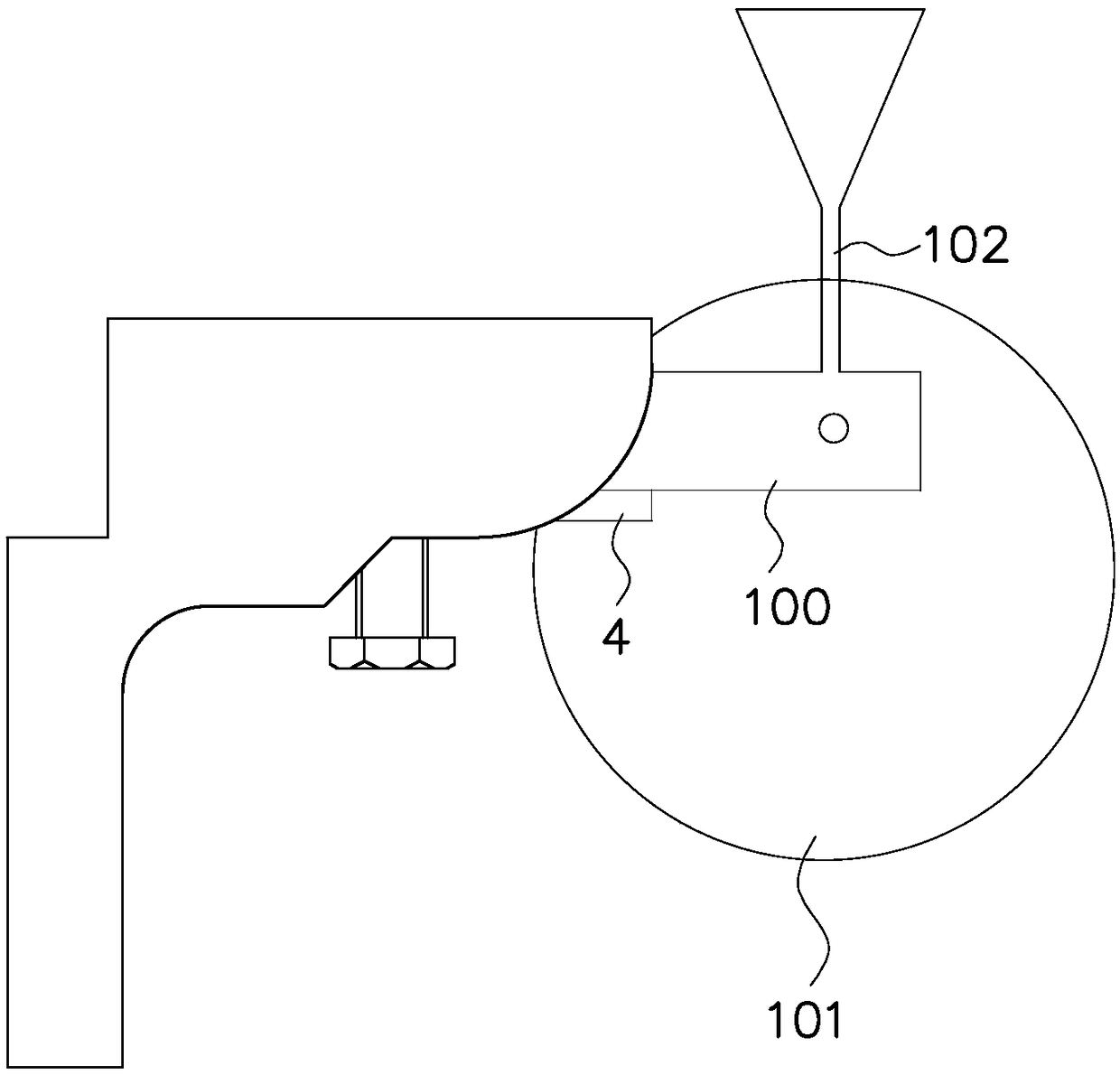 Stable type cutting piece base