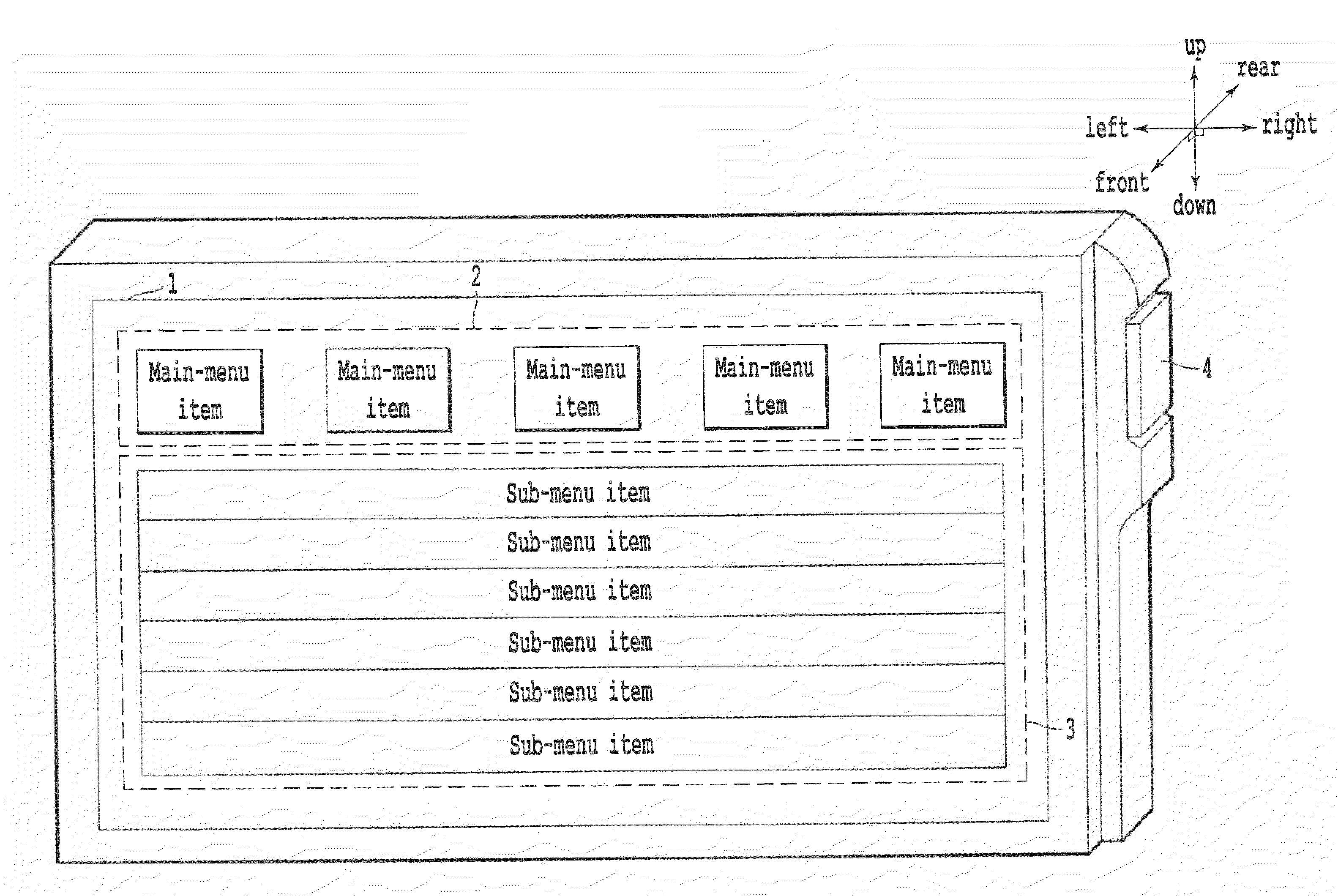 Electronic apparatus with display screen