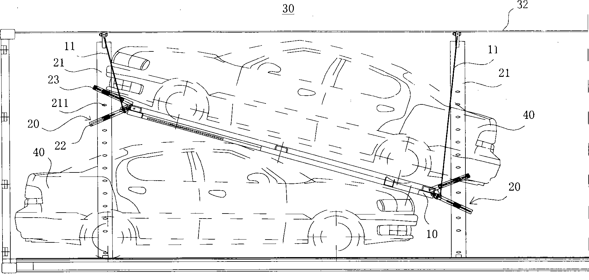 Rigid fastening mechanism for mobile transport vehicle frame