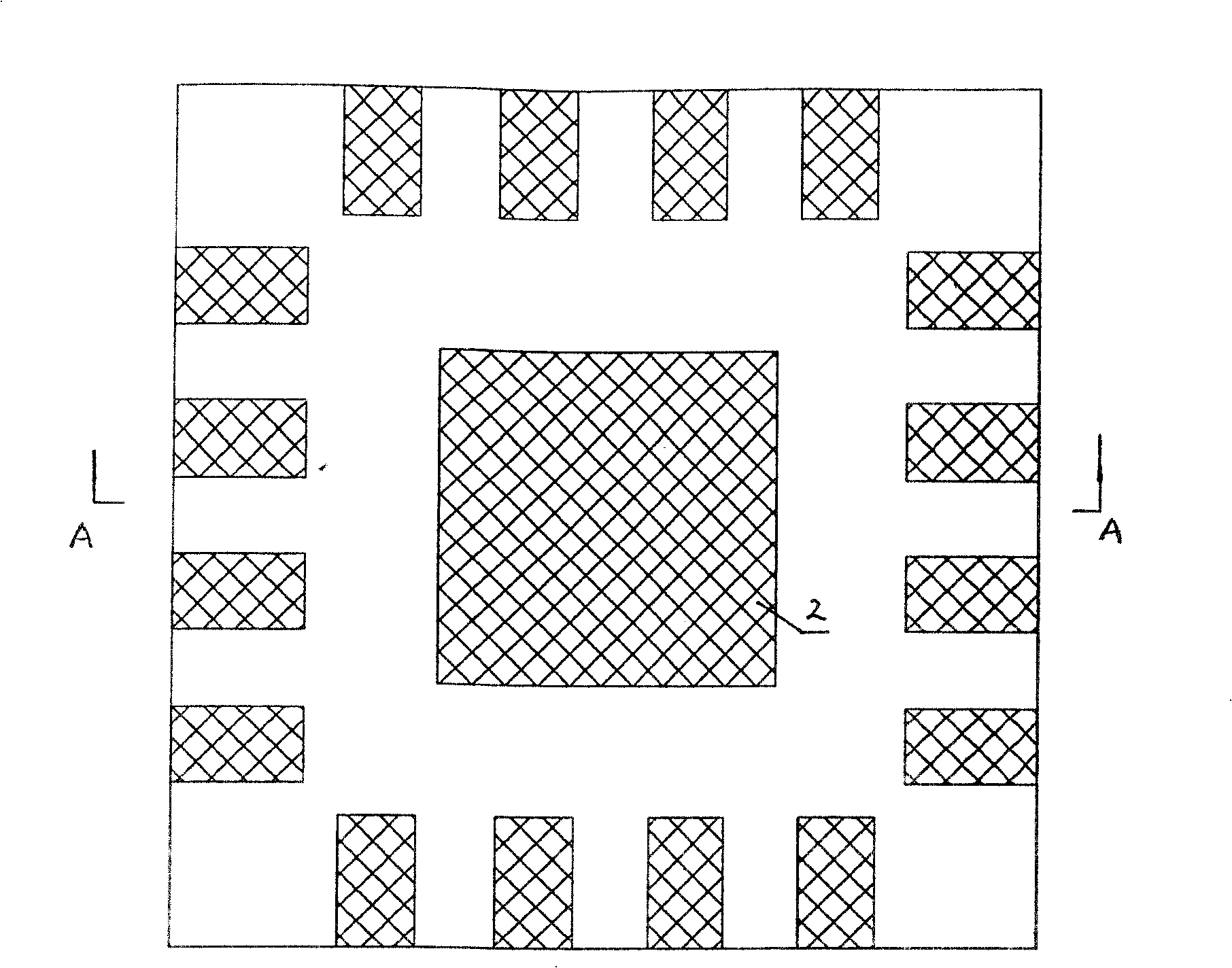 Method for gluing and chip loading on lead frame of integrated circuit or discrete device