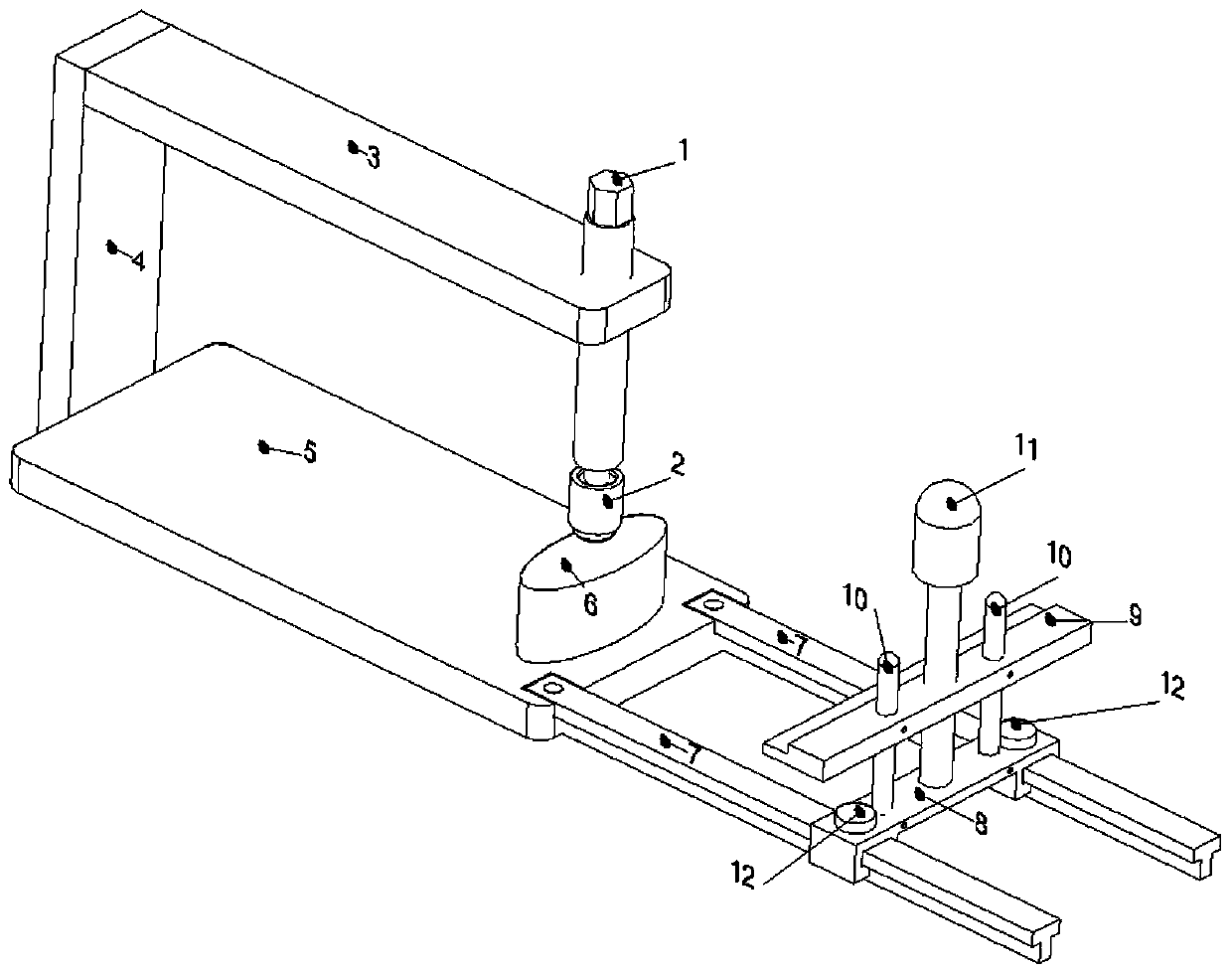 A kind of installation tool suitable for the integral clamp spring of the porcelain cylinder coil