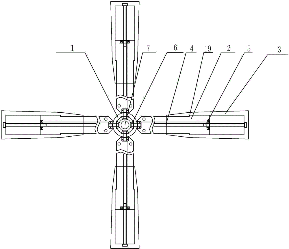 Transmission mechanism for extension and retraction of ceiling propeller of low-altitude civil rotorcraft capable of vertical takeoff and landing