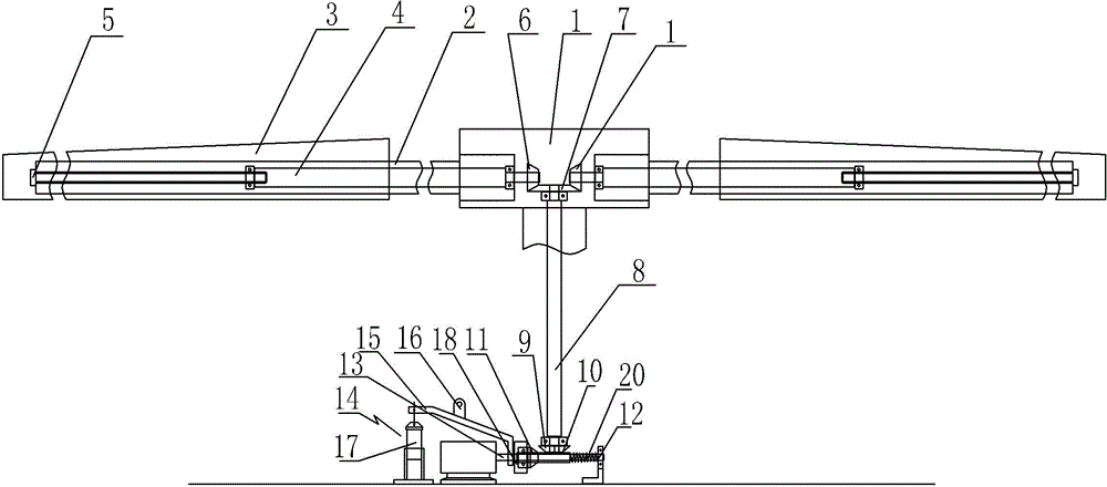 Transmission mechanism for extension and retraction of ceiling propeller of low-altitude civil rotorcraft capable of vertical takeoff and landing