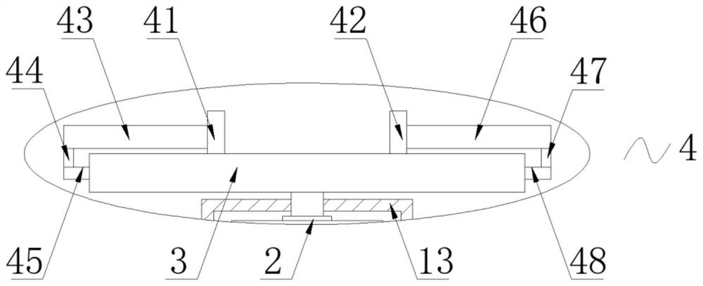 A processing device for growing gallium nitride epitaxial layer on patterned sapphire substrate