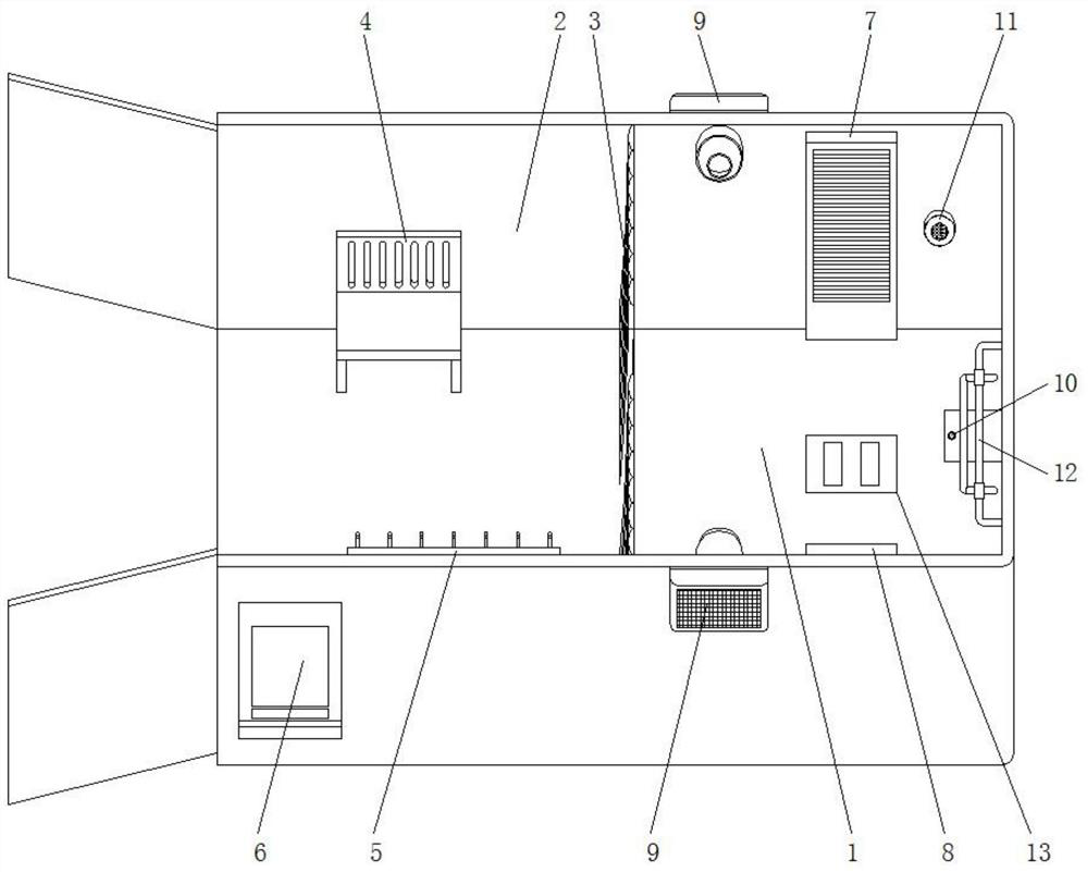 Intelligent ultraviolet treatment cabin for treating senile osteoporosis disease