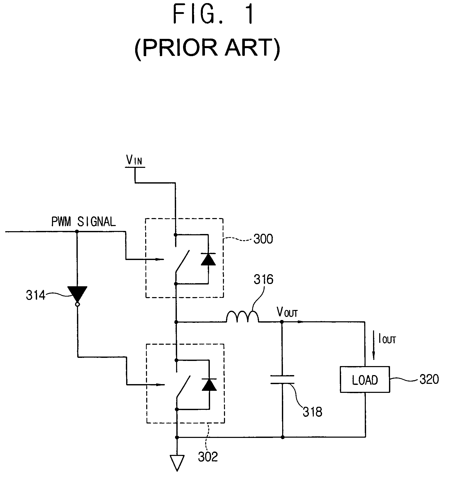 DC-DC converter with load intensity control method