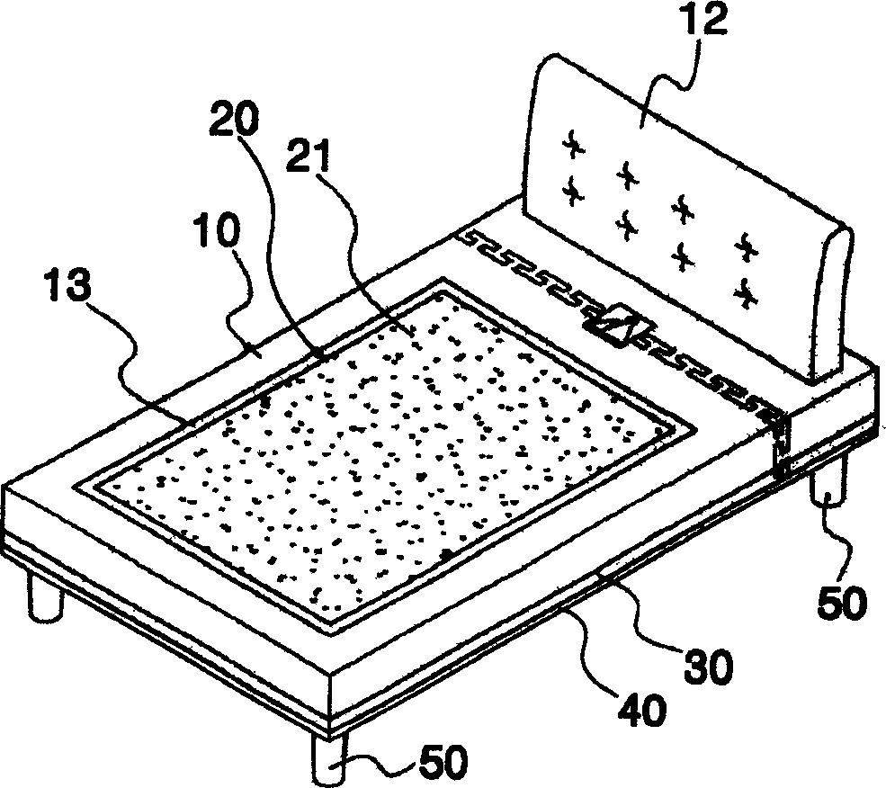 Mattress integrated stone bed