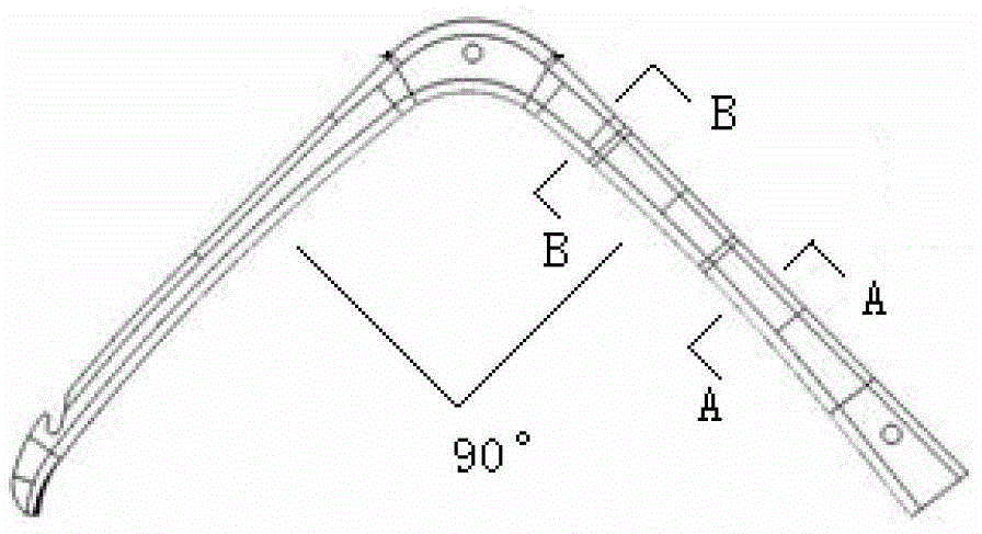 Cold stamping process method for oil tank bracket of heavy vehicle