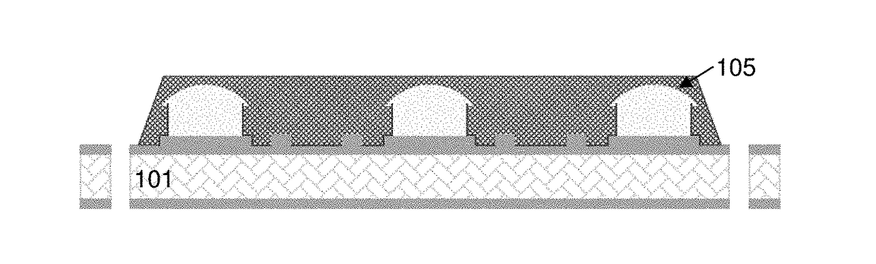 Integrated circuit package having pin up interconnect