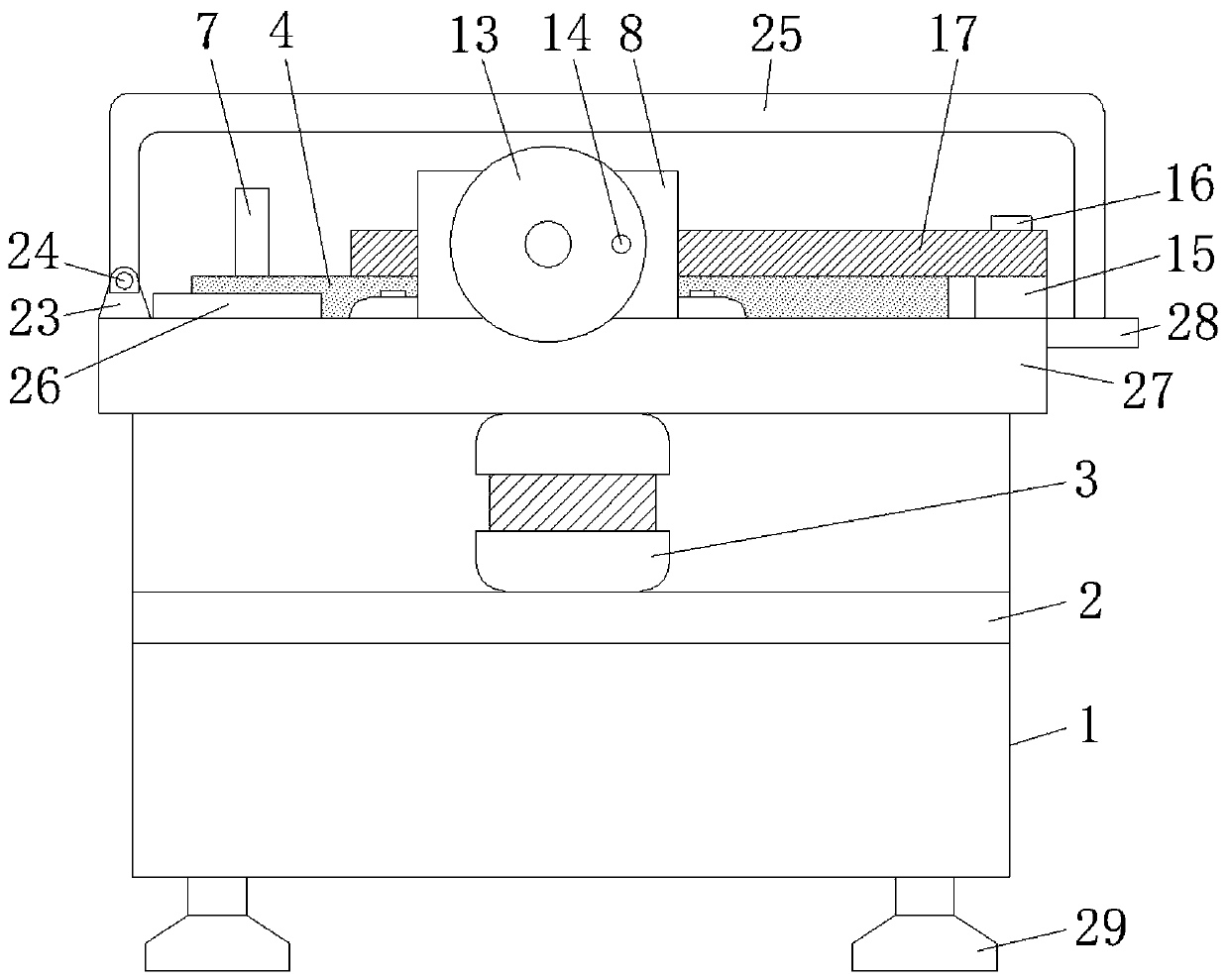 Reinforcing steel bar bending strength detection device