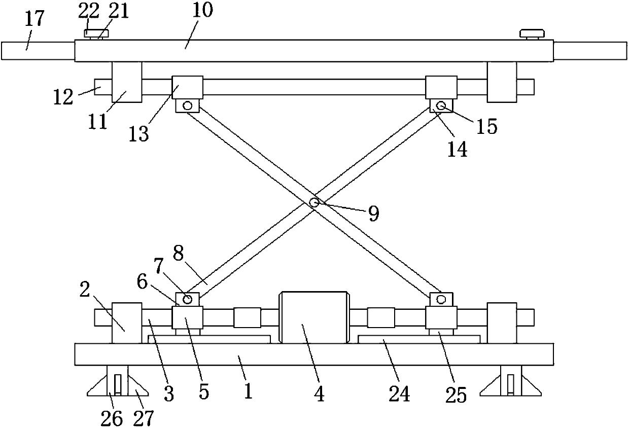 Mechanical lifting device convenient to fold