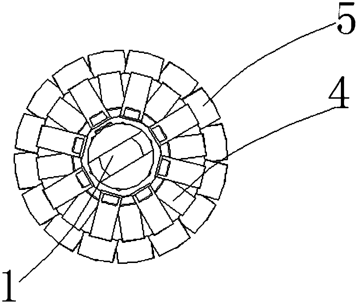 Pipe inner detector for water riser edge