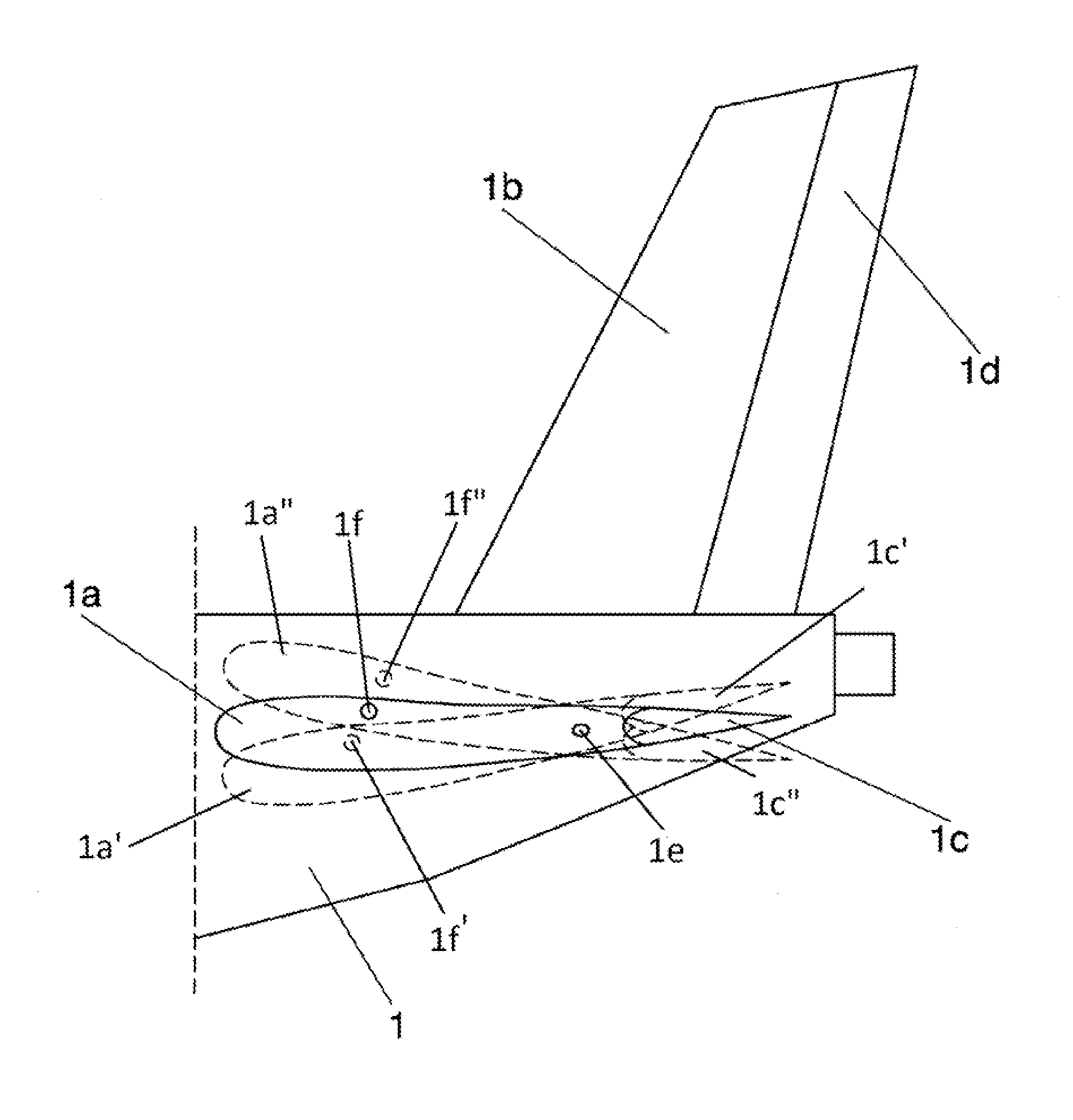 Fitting with torsion box, of plastic material reinforced with carbon fibre, for coupling a drive motor / spindle unit for trimming of a horizontal stabiliser of an aircraft