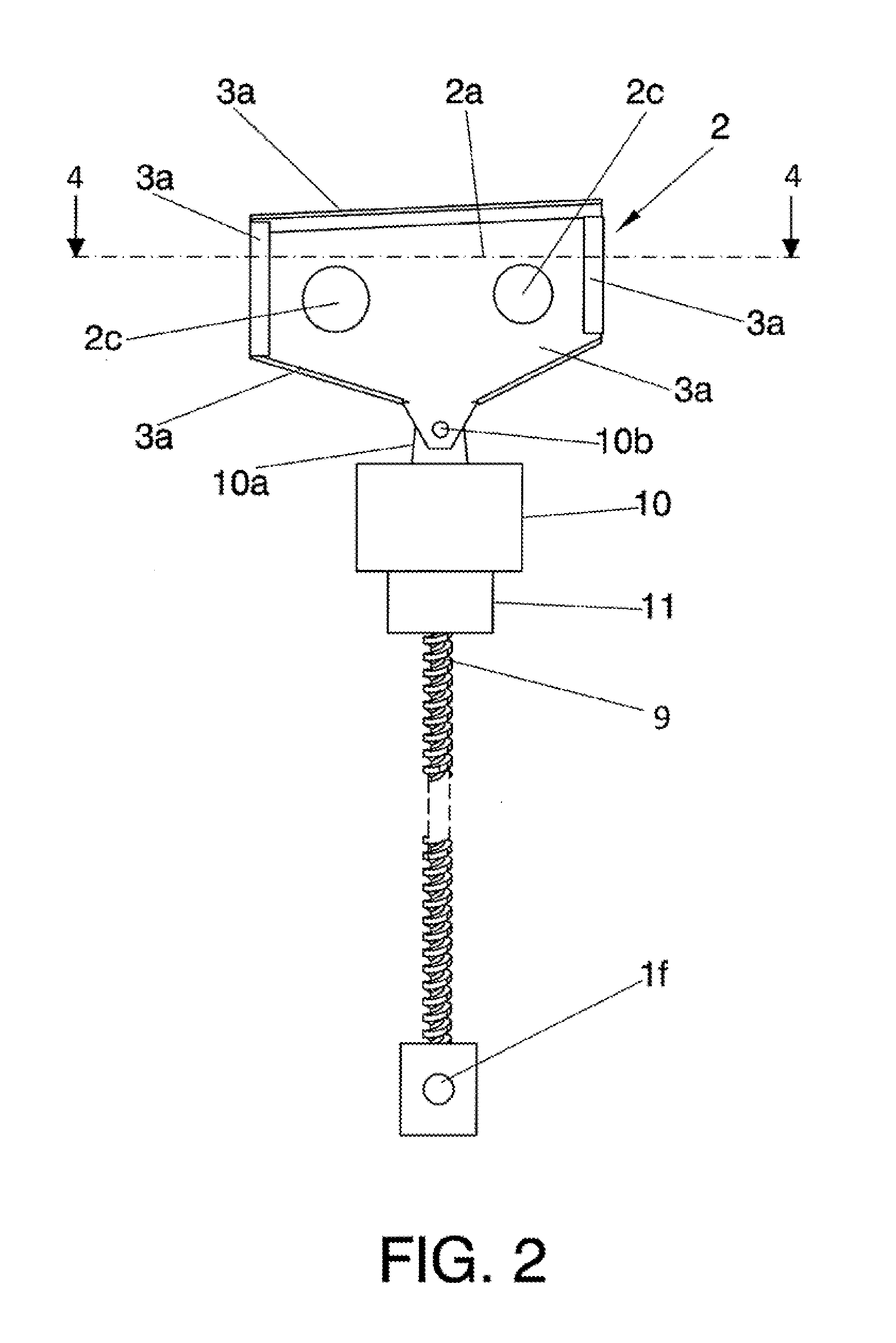 Fitting with torsion box, of plastic material reinforced with carbon fibre, for coupling a drive motor / spindle unit for trimming of a horizontal stabiliser of an aircraft