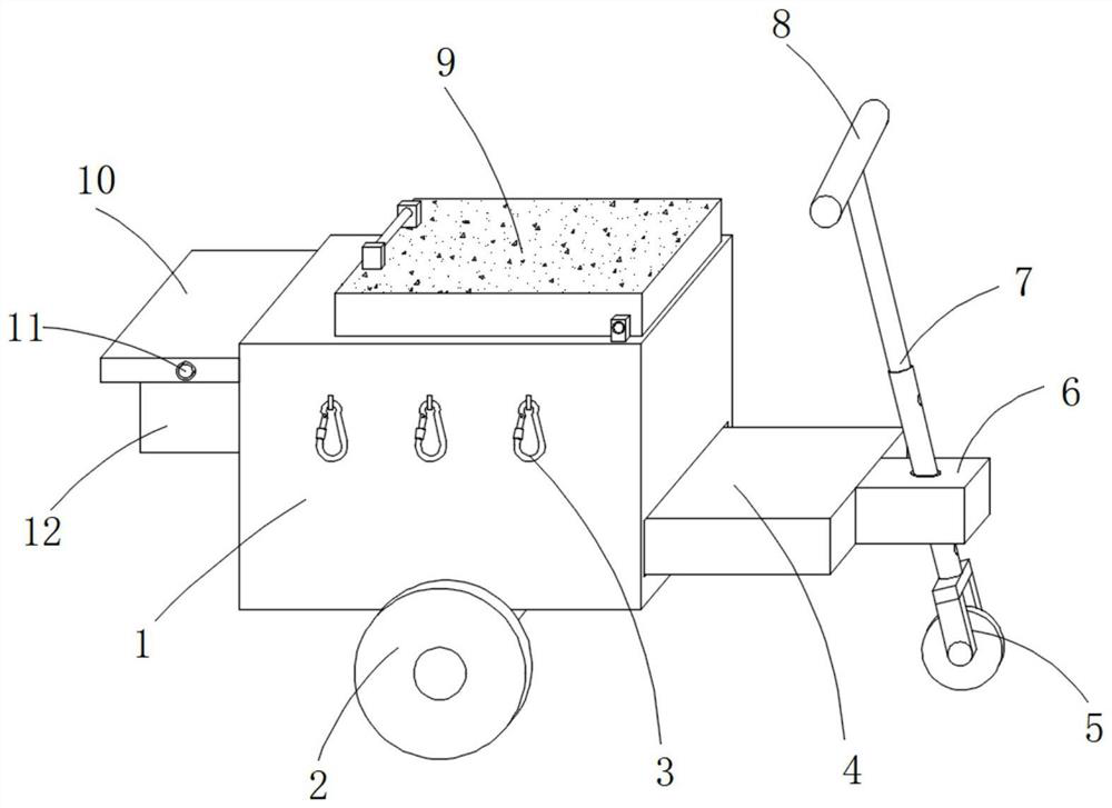 Multifunctional storage vehicle body for folding electric vehicle