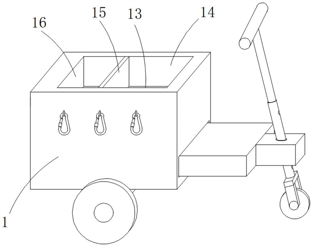 Multifunctional storage vehicle body for folding electric vehicle