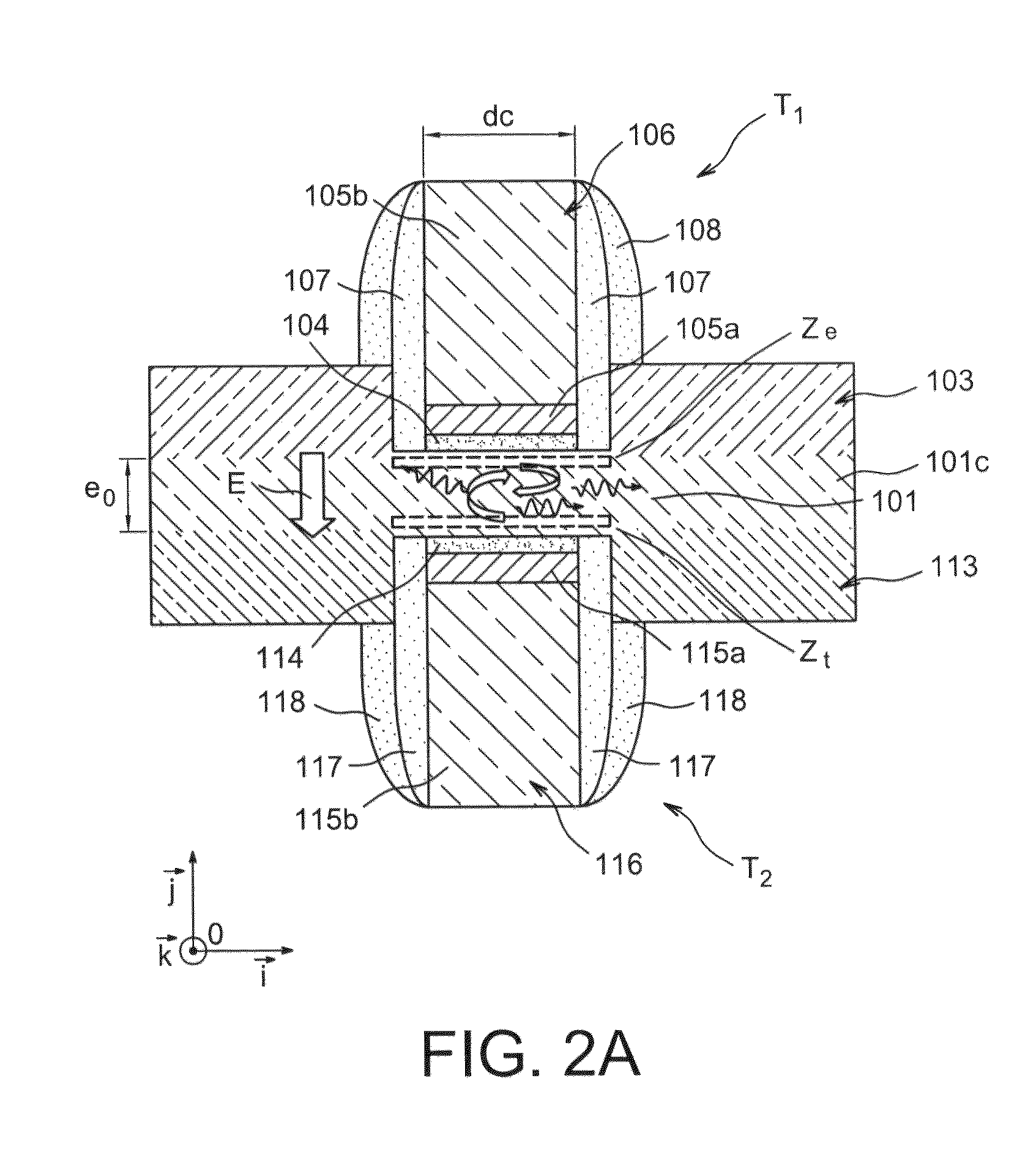 Light-emitting device with head-to-tail P-type and N-type transistors