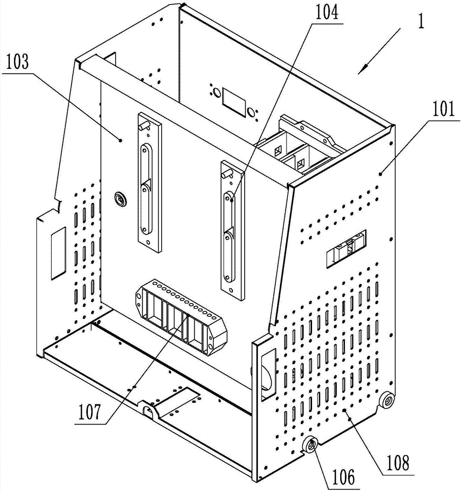 Drawer type metering module device, power distribution cabinet and maintenance method