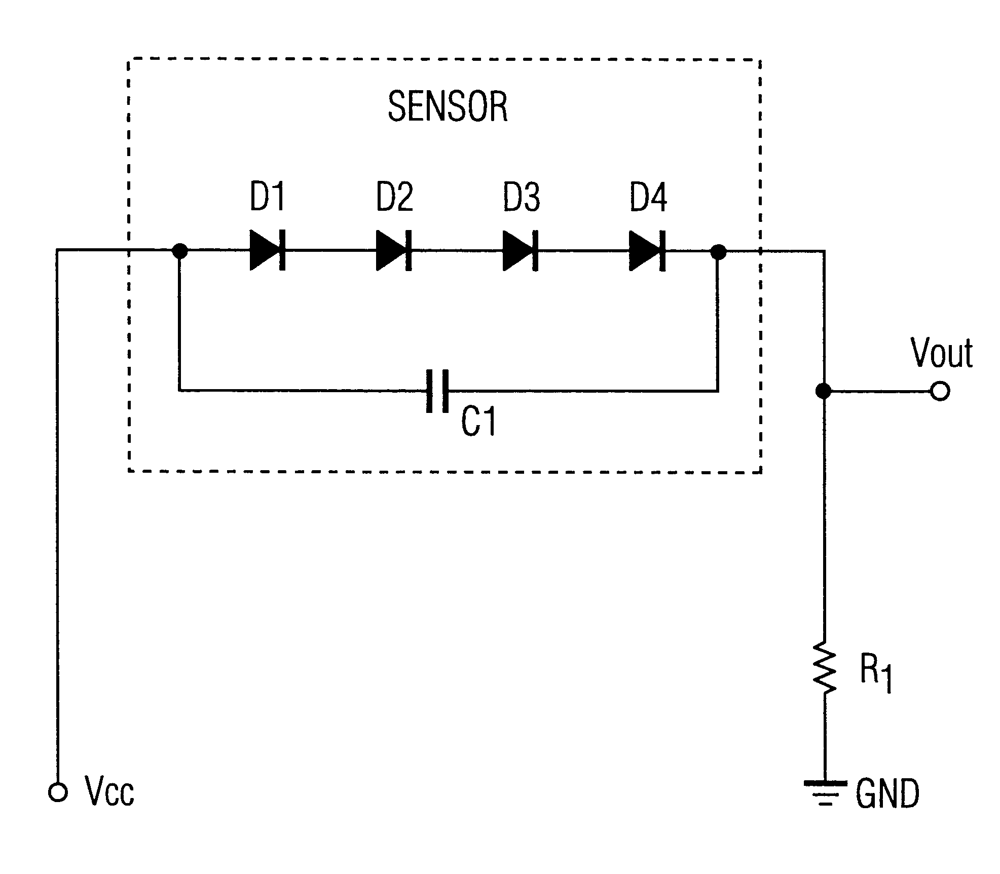 Linear temperature sensor