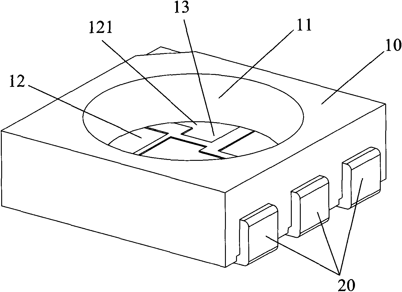 High light-emitting rate LED lamp and manufacture method thereof