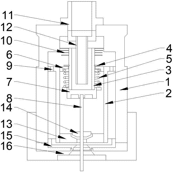 Antidrip nozzle for plant protection unmanned aerial vehicle