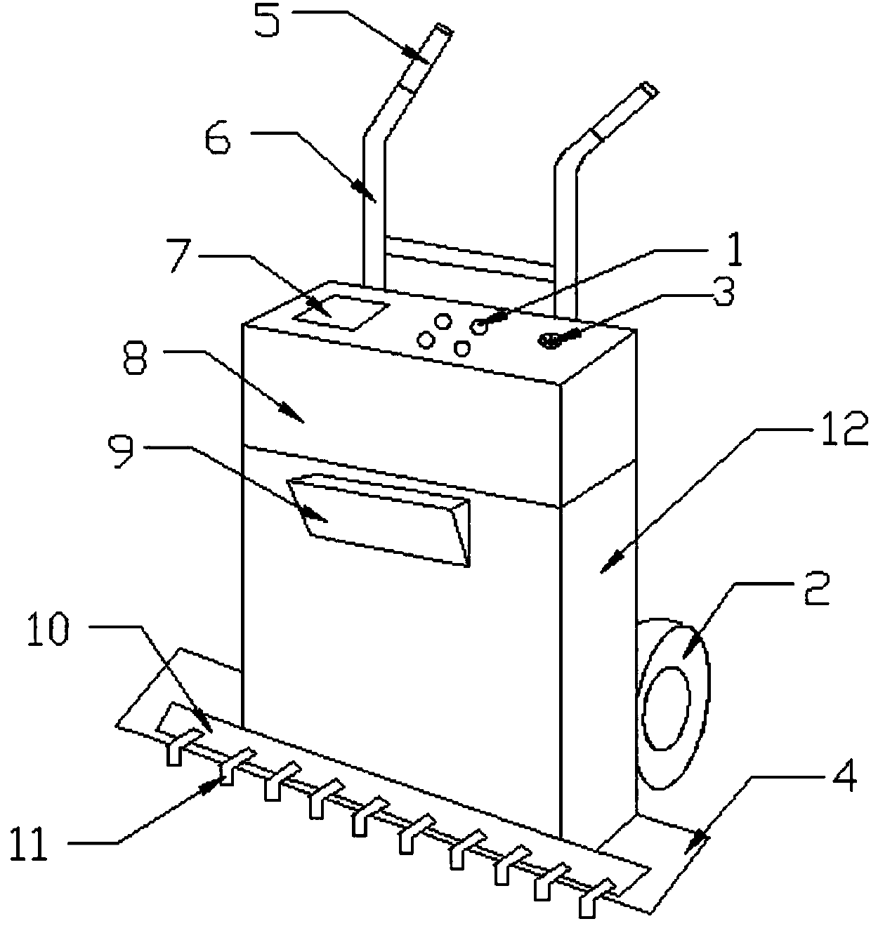 Forestry herbicide spraying device