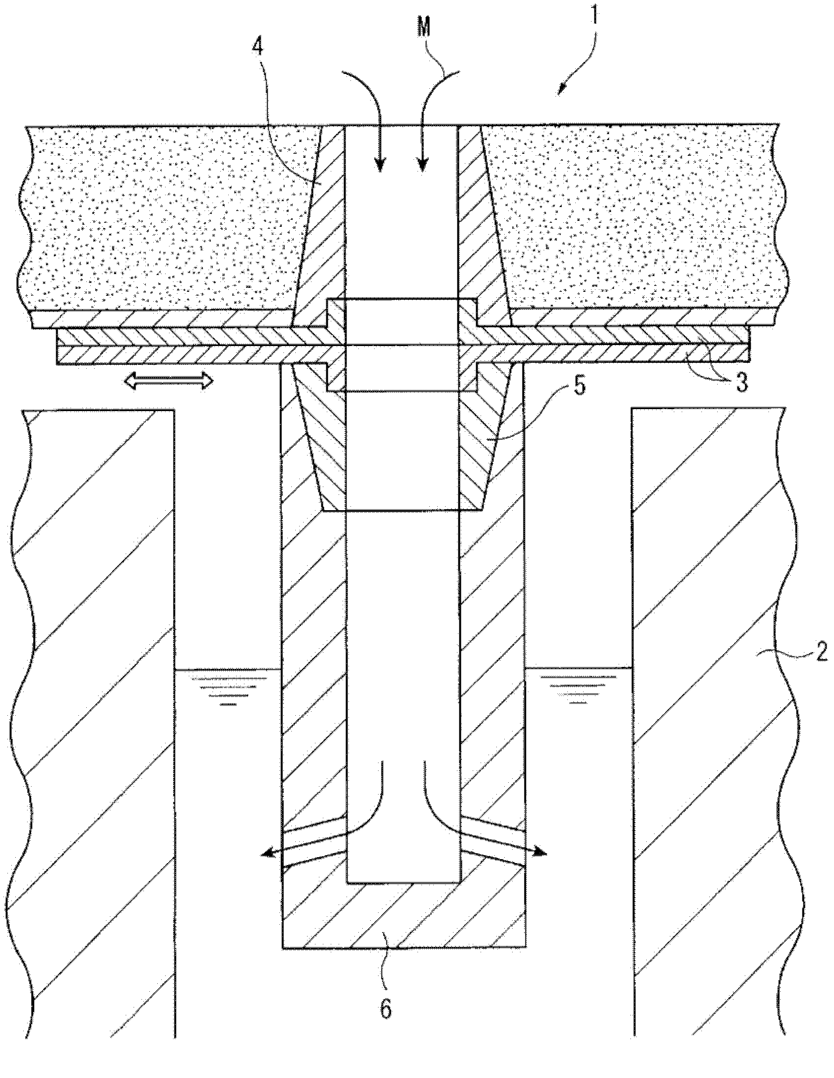 Method for continuously casting steel, and refractory used in continuous casting of steel