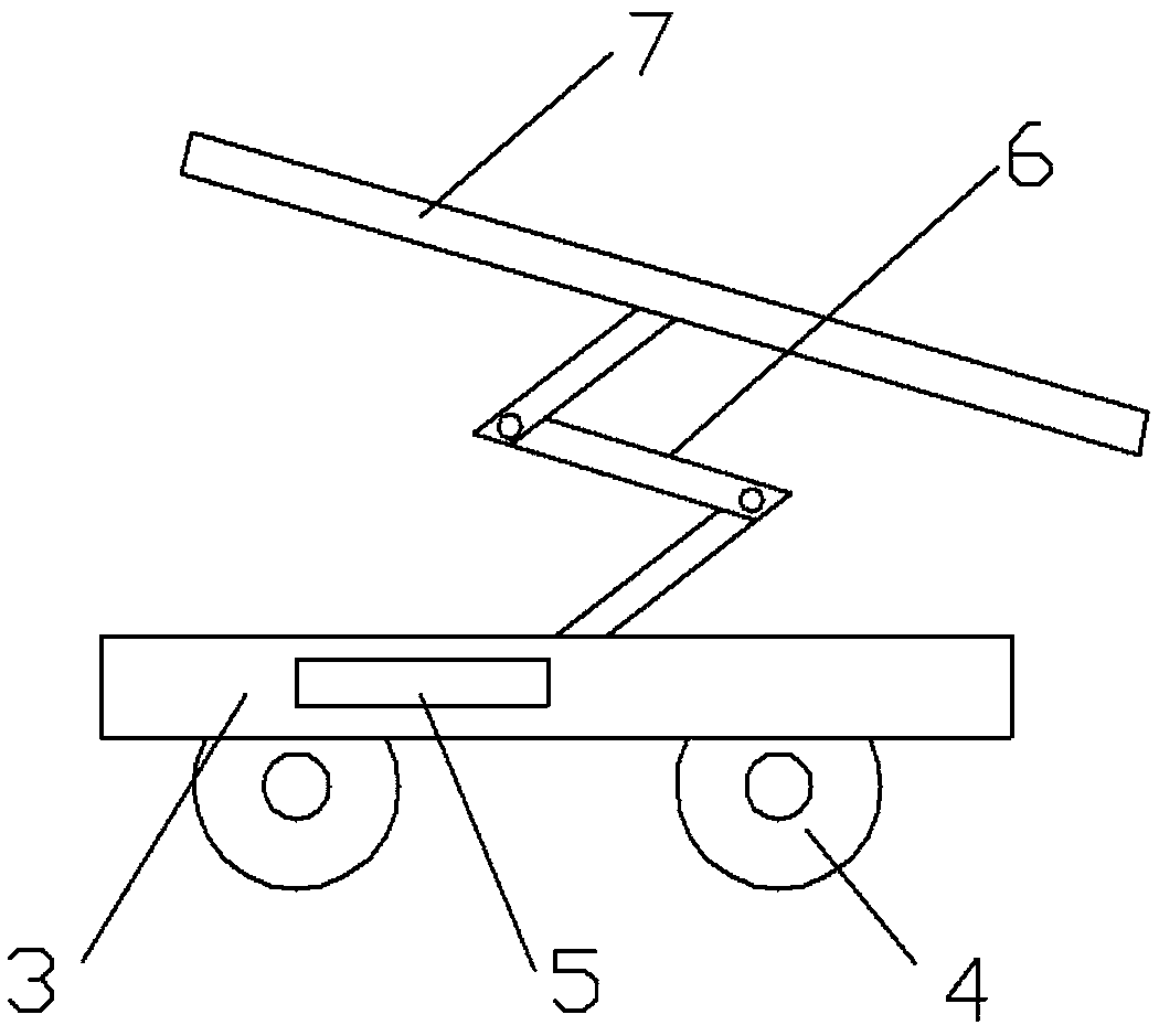 Supporting frame for tunnel detection equipment