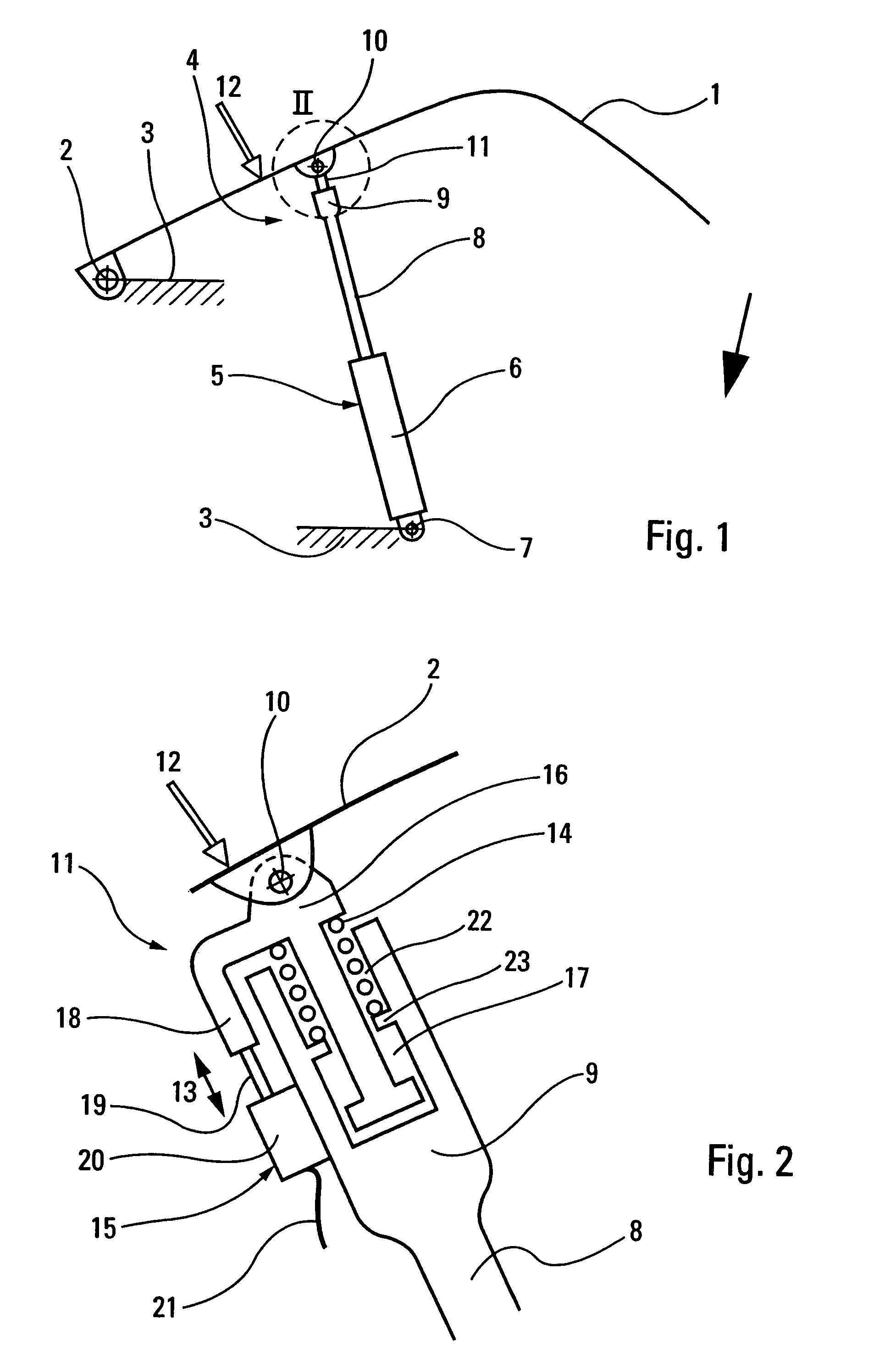 Device for controlling the opening and closing of a trunk hood