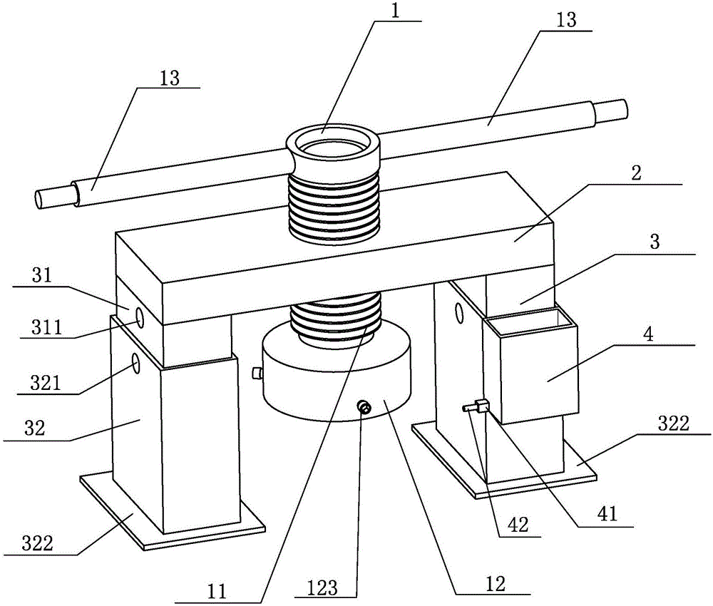 Spiral elevating ground wire drill device