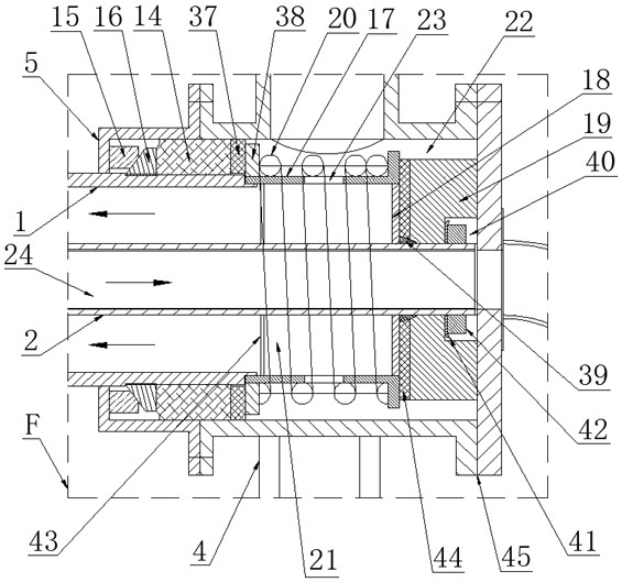 High-temperature gas transmission drainage mechanism