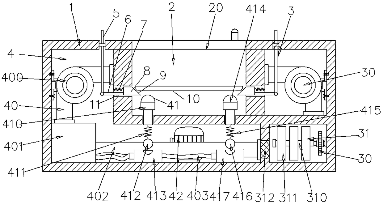 Module loading device with cleaning function