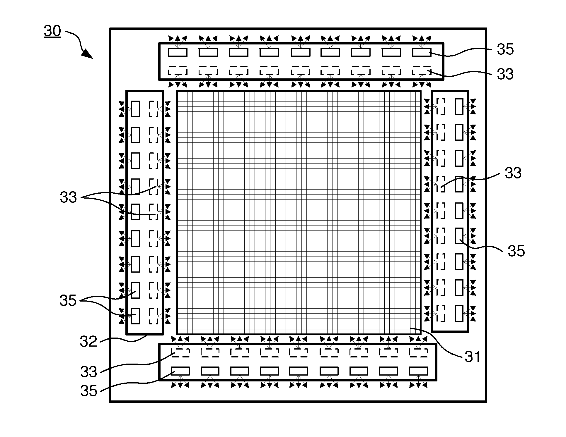 Display device, method of controlling a light emitting diode array of the display device, and computer program product