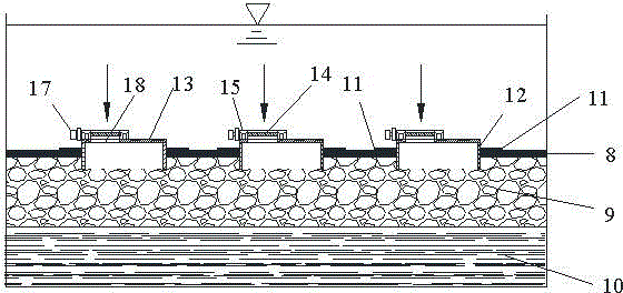 Dynamic permeation rain pool system based on low-influence development