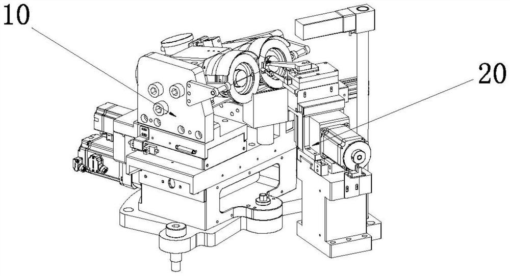 Polishing device with pressing and holding mechanism