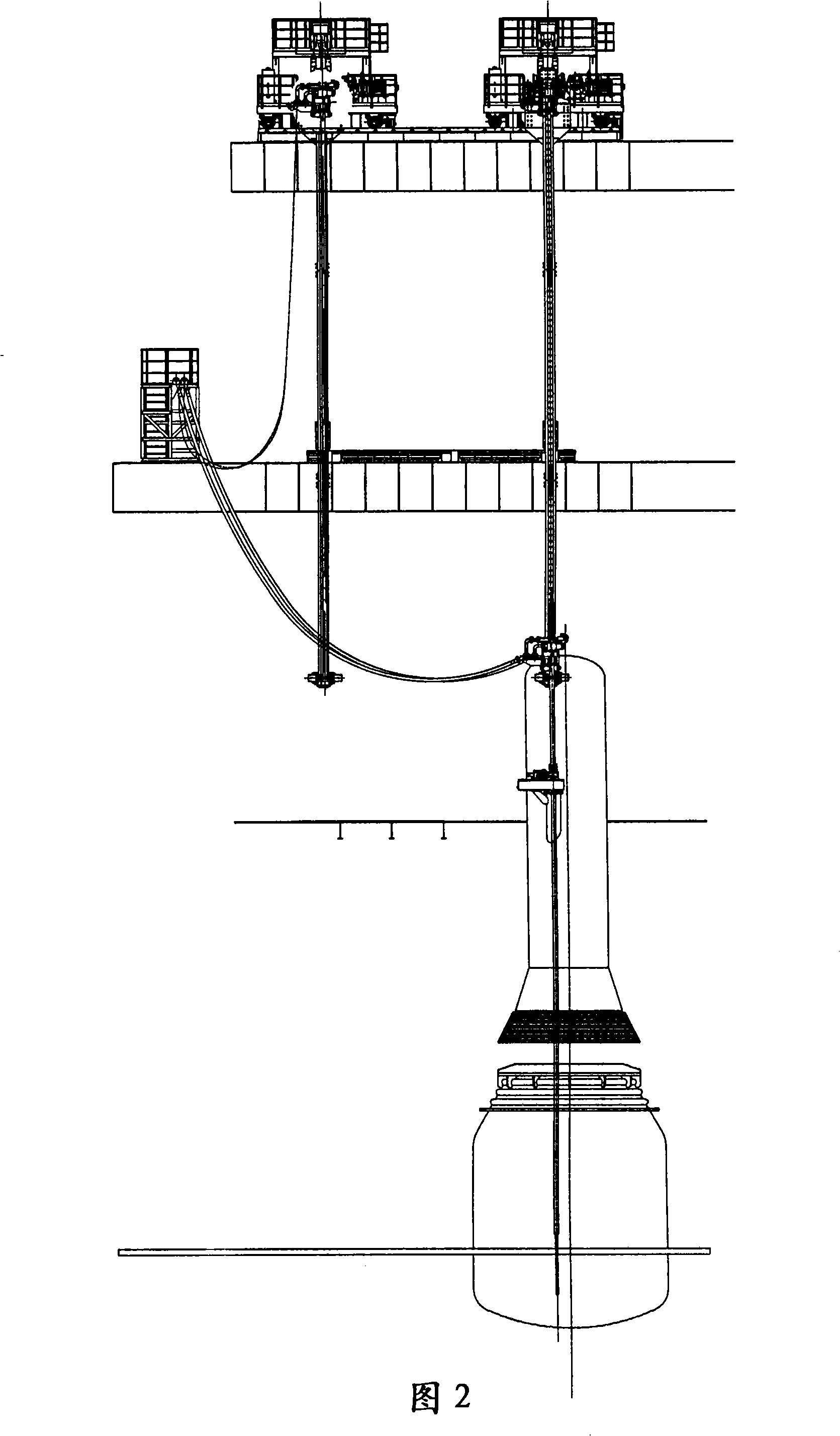 Cross sliding type sublance system