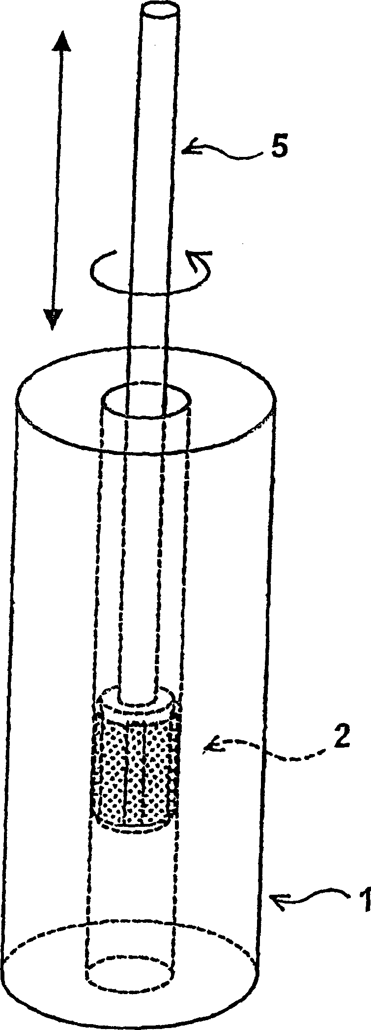 Polishing method for inner surface of tubular brittle material and material obtained by the method