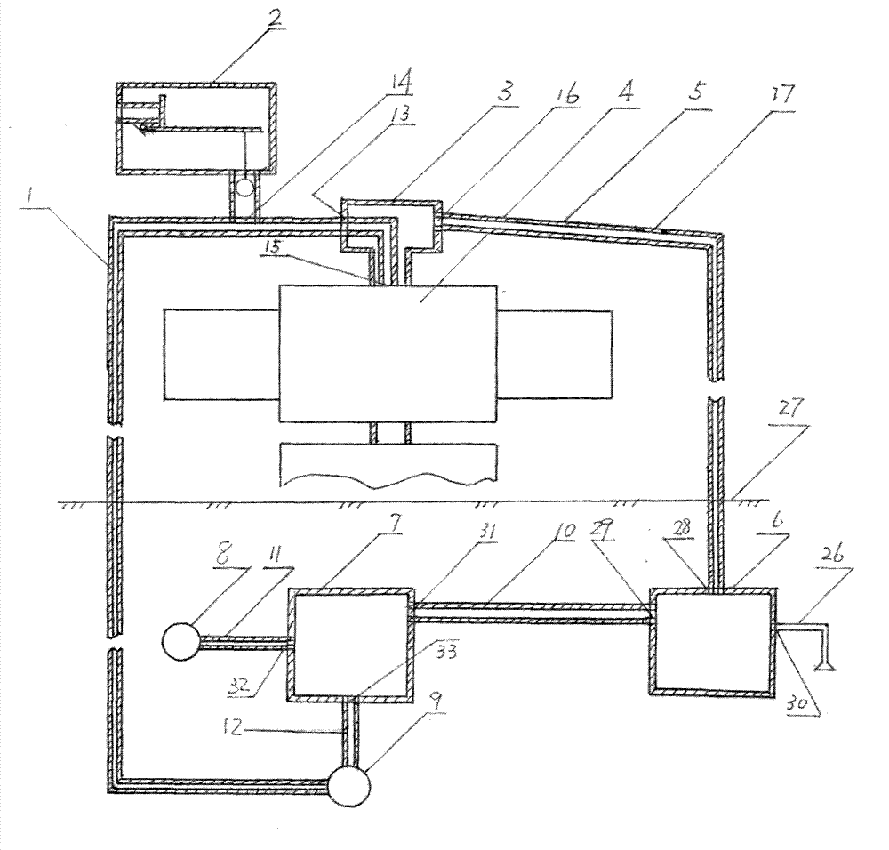 Water supply and return pipe antifreezing and emptying device for solar water heating system