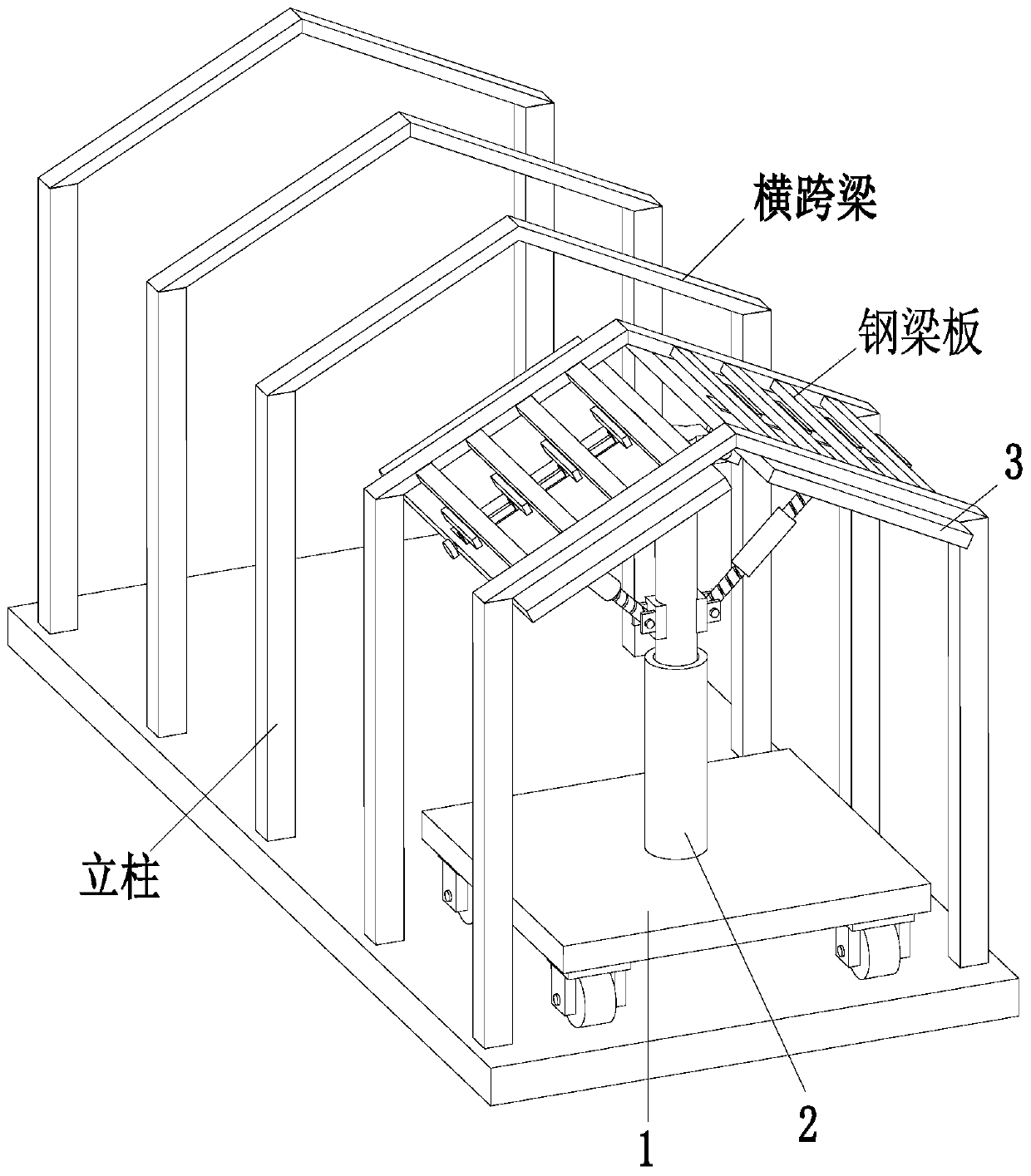 Construction method of light steel roof for assembly building