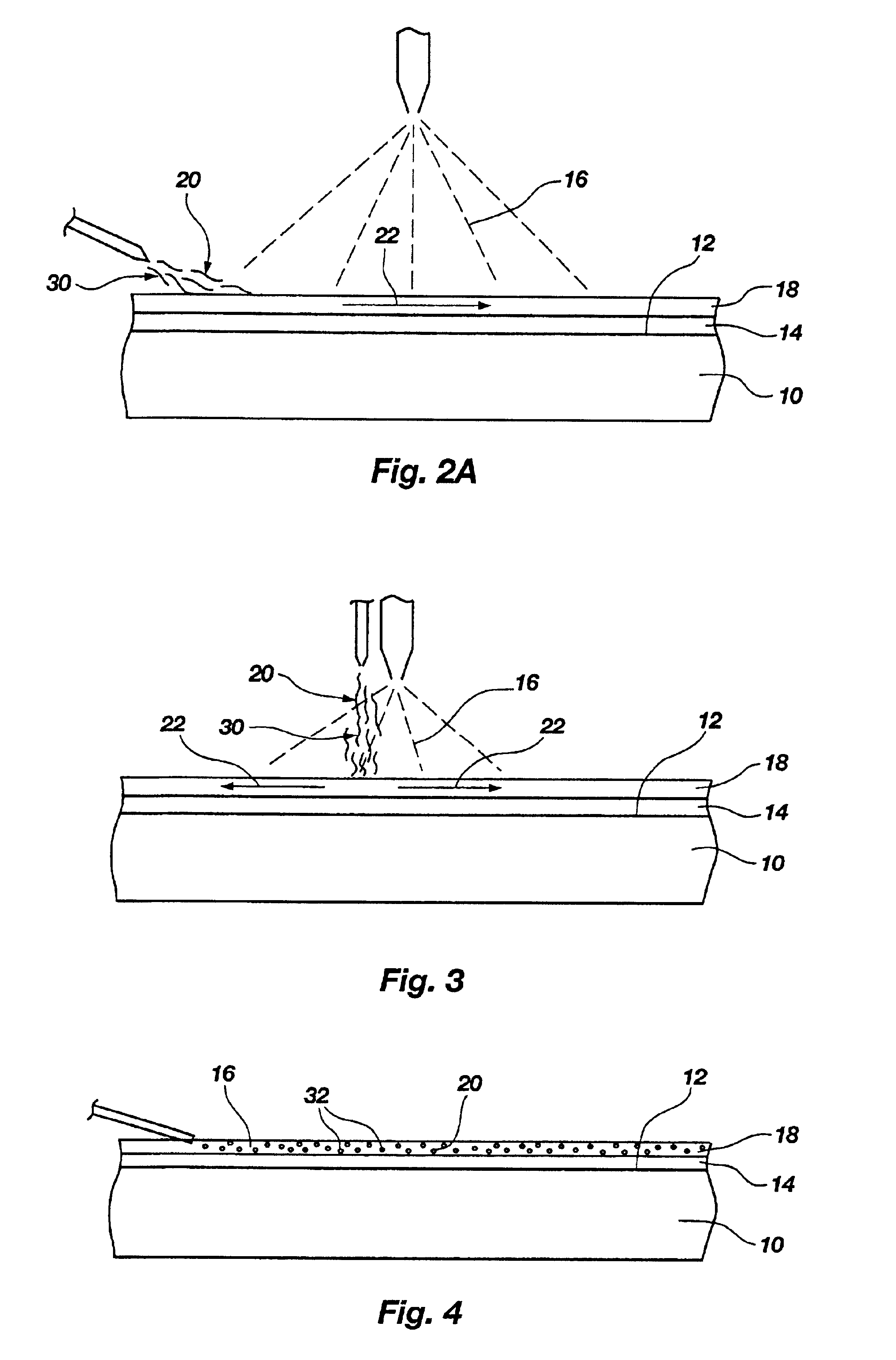 Gas assisted method for applying resist stripper and gas-resist stripper combinations