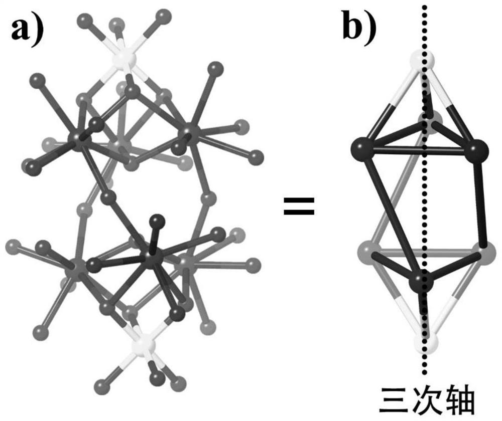 Transition-rare earth dissimilar metal cluster doped polyniobic acid compound and preparation method thereof